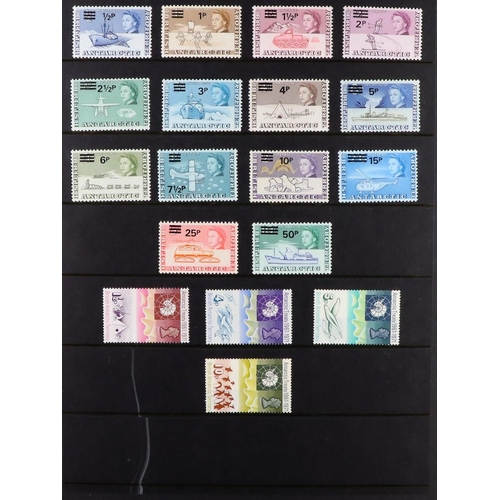 87 - COMMONWEALTH COLLECTION 1860's-1970's mint (some never hinged) & used stamps on stock pages in two a... 