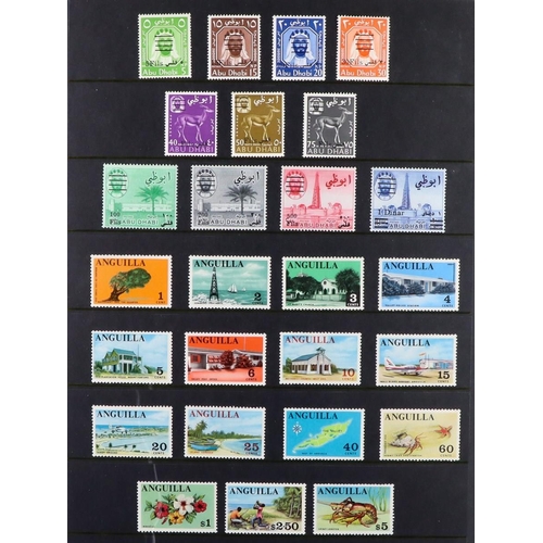 87 - COMMONWEALTH COLLECTION 1860's-1970's mint (some never hinged) & used stamps on stock pages in two a... 