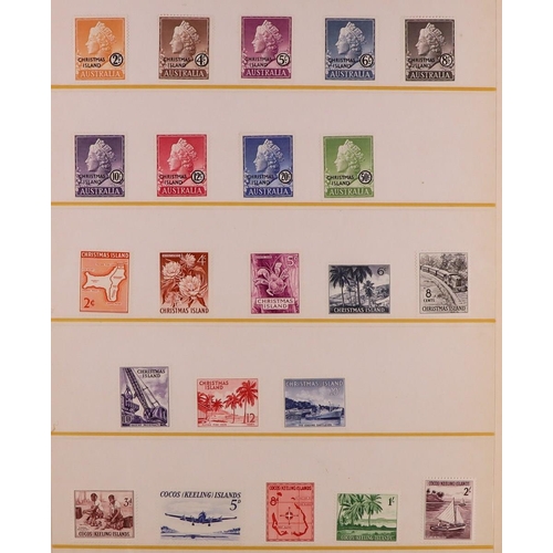 87 - COMMONWEALTH COLLECTION 1860's-1970's mint (some never hinged) & used stamps on stock pages in two a... 