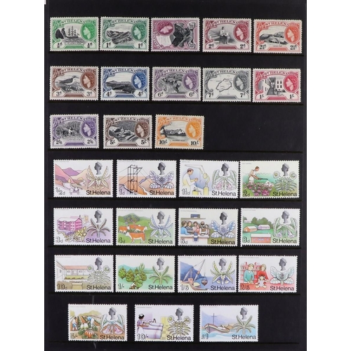 87 - COMMONWEALTH COLLECTION 1860's-1970's mint (some never hinged) & used stamps on stock pages in two a... 