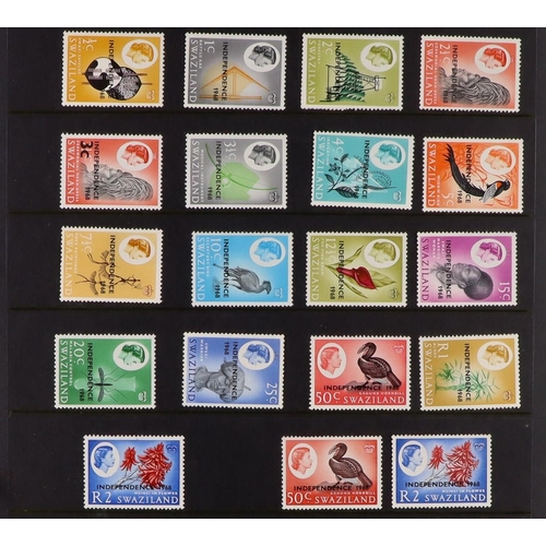 87 - COMMONWEALTH COLLECTION 1860's-1970's mint (some never hinged) & used stamps on stock pages in two a... 