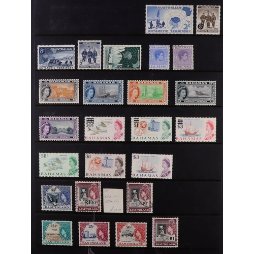 87 - COMMONWEALTH COLLECTION 1860's-1970's mint (some never hinged) & used stamps on stock pages in two a... 