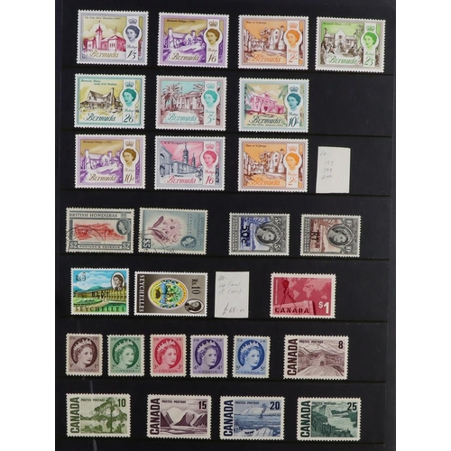 87 - COMMONWEALTH COLLECTION 1860's-1970's mint (some never hinged) & used stamps on stock pages in two a... 