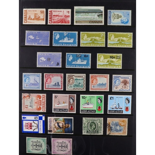 87 - COMMONWEALTH COLLECTION 1860's-1970's mint (some never hinged) & used stamps on stock pages in two a... 