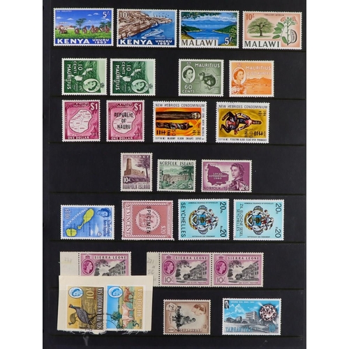 87 - COMMONWEALTH COLLECTION 1860's-1970's mint (some never hinged) & used stamps on stock pages in two a... 