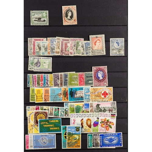 91 - COMMONWEALTH USED COLLECTION in 3 stock books, interestinmg ranges includes sets and higher values, ... 