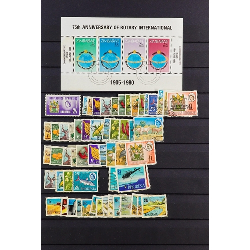 91 - COMMONWEALTH USED COLLECTION in 3 stock books, interestinmg ranges includes sets and higher values, ... 