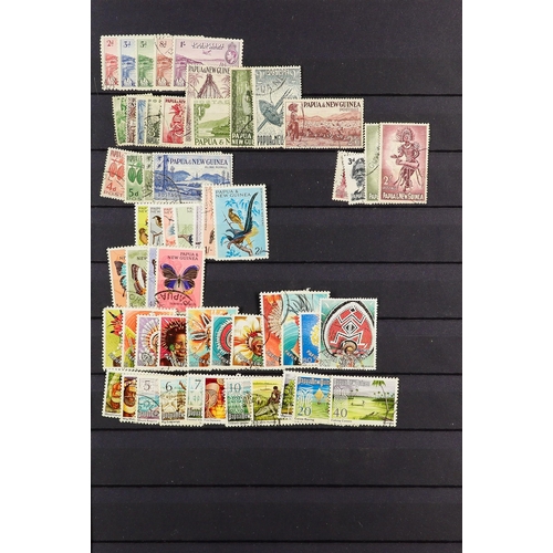 91 - COMMONWEALTH USED COLLECTION in 3 stock books, interestinmg ranges includes sets and higher values, ... 