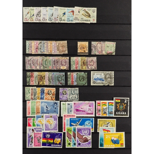 91 - COMMONWEALTH USED COLLECTION in 3 stock books, interestinmg ranges includes sets and higher values, ... 