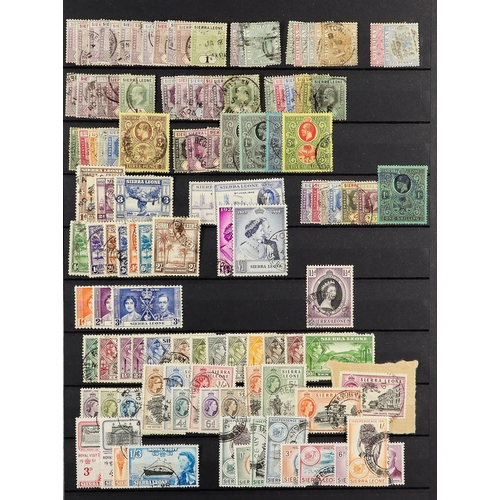 91 - COMMONWEALTH USED COLLECTION in 3 stock books, interestinmg ranges includes sets and higher values, ... 