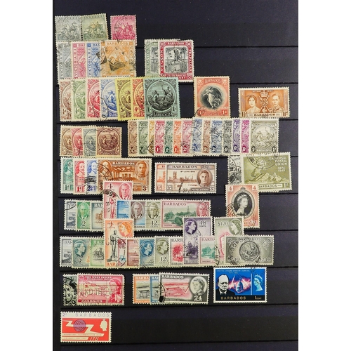 91 - COMMONWEALTH USED COLLECTION in 3 stock books, interestinmg ranges includes sets and higher values, ... 