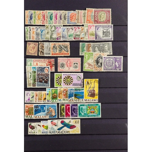 91 - COMMONWEALTH USED COLLECTION in 3 stock books, interestinmg ranges includes sets and higher values, ... 