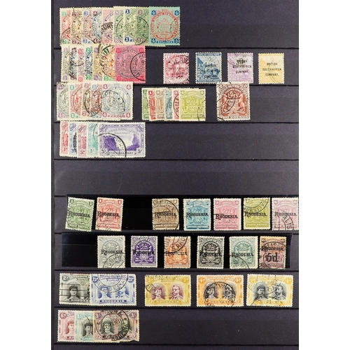 91 - COMMONWEALTH USED COLLECTION in 3 stock books, interestinmg ranges includes sets and higher values, ... 