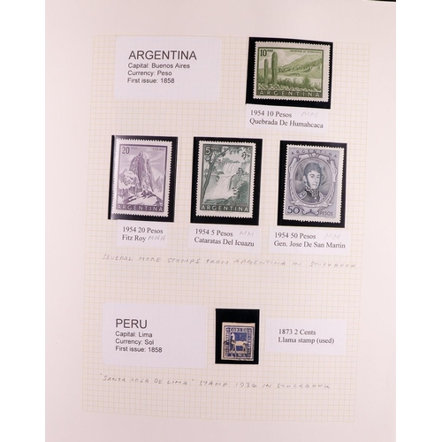 94 - UNIQUE REPRESENTATIVE COLLECTION of world stamps & sets selected by the collector for their appealin... 