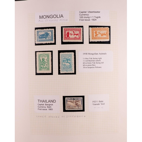 94 - UNIQUE REPRESENTATIVE COLLECTION of world stamps & sets selected by the collector for their appealin... 