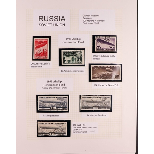 94 - UNIQUE REPRESENTATIVE COLLECTION of world stamps & sets selected by the collector for their appealin... 