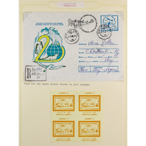 95 - UNIQUE WORLD COLLECTION WITH STRENGTH IN COVERS & POLAR AREAS All periods mint & used stamps, postca... 