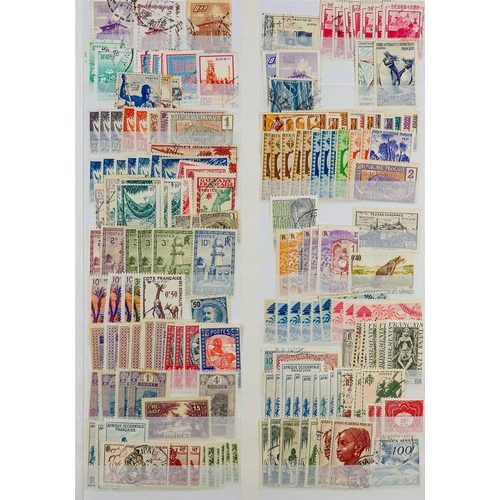 96 - WORLD ACCUMULATION IN 90+ STOCKBOOKS 1840-2000's mint (some never hinged) and used stamps partly sor... 