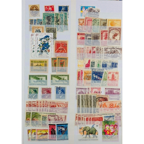 96 - WORLD ACCUMULATION IN 90+ STOCKBOOKS 1840-2000's mint (some never hinged) and used stamps partly sor... 