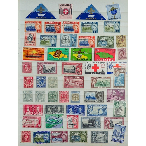 96 - WORLD ACCUMULATION IN 90+ STOCKBOOKS 1840-2000's mint (some never hinged) and used stamps partly sor... 