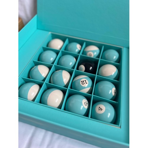 1 - Tiffany Pool Balls and Triangle. No longer able to buy at retail making these highly sought after.Sa... 