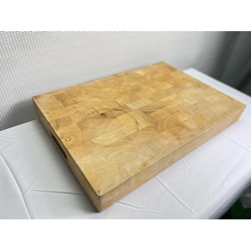 101 - Two large oak chopping boards