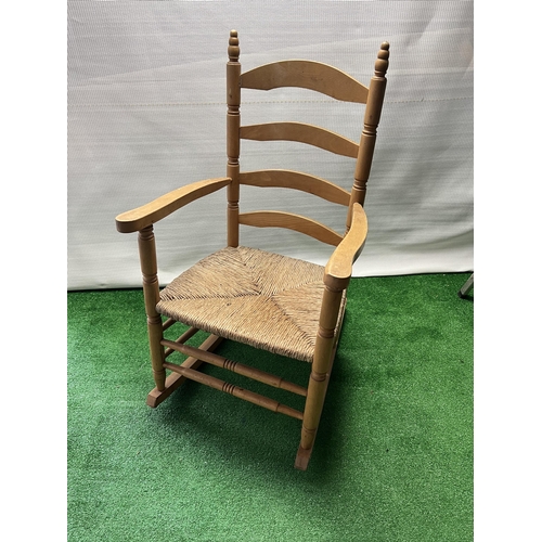 102 - Wooden rocking chair