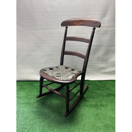 103 - Wooden rocking chair