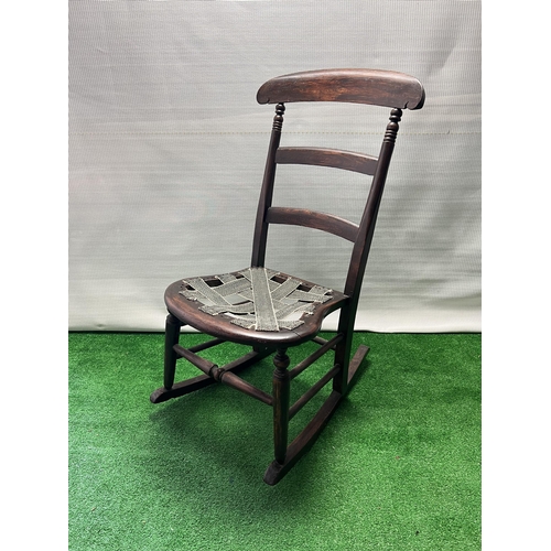 103 - Wooden rocking chair