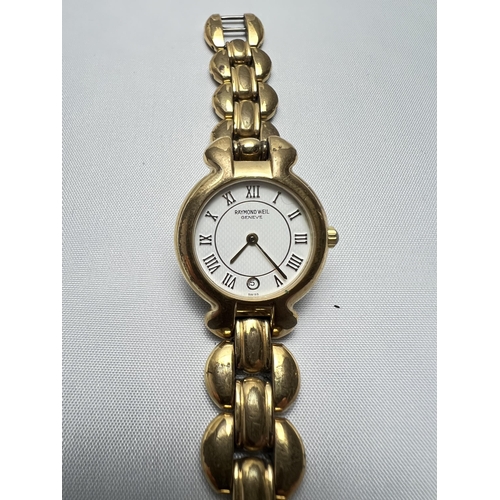 31 - Raymond Weil geneve 18K gold plated watch