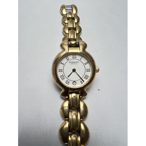 31 - Raymond Weil geneve 18K gold plated watch