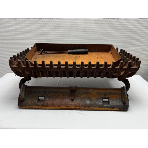 8 - Cast Iron Fire Grate and Basket