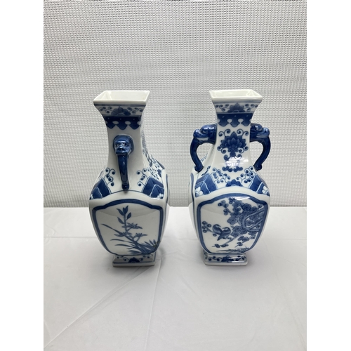 88 - Chinese vases hand painted