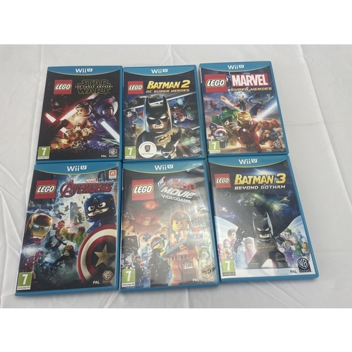 9 - A large lot of Nintendo WiiU Lego Games