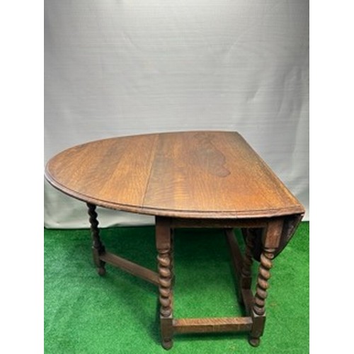 64 - Antique barley twist serving / dining table