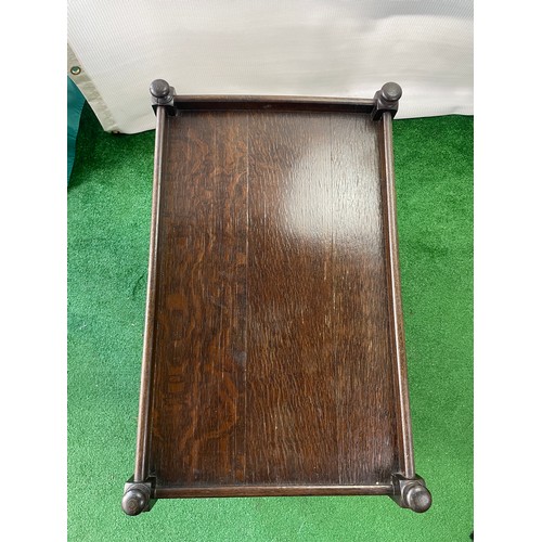 55 - Antique burley twist serving table