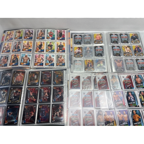 WWE Wrestling trading cards / Slam Attax.4 Binders nearly full of