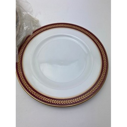 93 - Coalport dinner plates red wheat10 x Dinner plates6 x Side plates