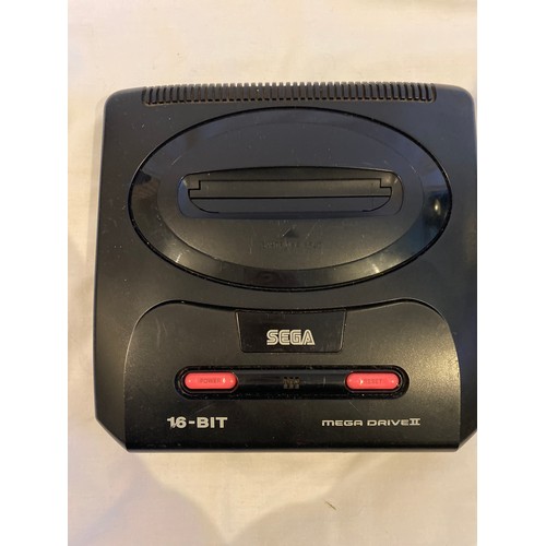 39 - Sega Mega Drive 2 Console with controller and sonic hedgehog game