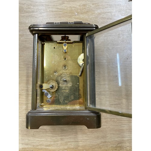 203 - carriage clock complete with key