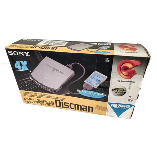 30 - Sony CD-Rom Discman in Original Packaging - appears to be as bought but is untested.