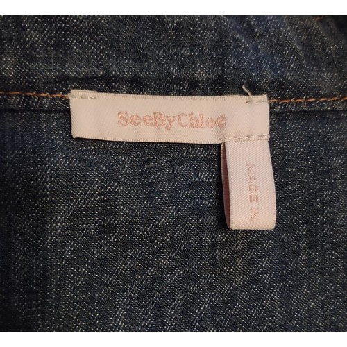 146 - Seeby Chloe denim designer dress - Size 16 - Pre-owned but in good condition with lots of life left ... 