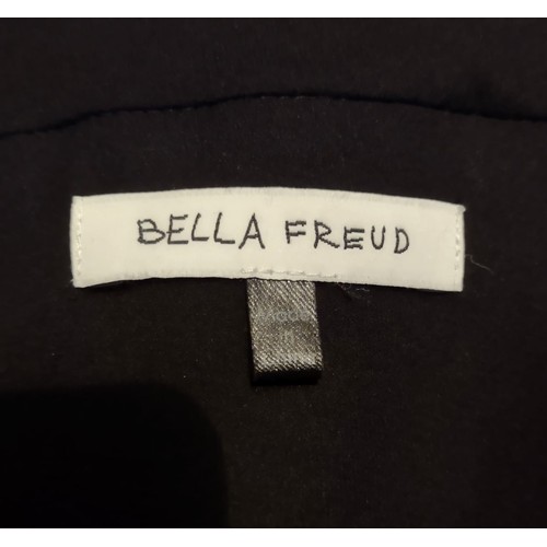 151 - Bella Freud Designer Dress - Black with long sleeves. Size 16. Pre-owned.