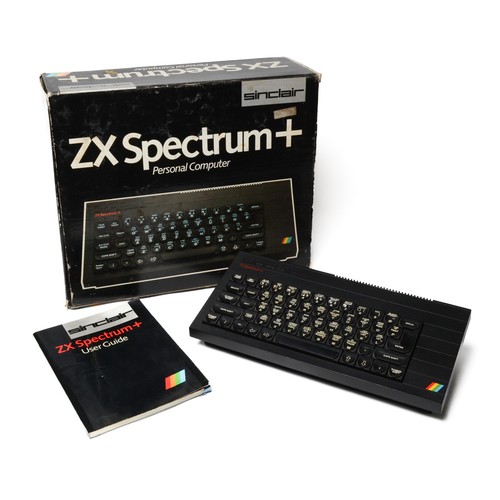 28 - Sinclair ZX Spectrum+ 48K in original box with WHSmith Computer Programme Data Recorder (tape record... 