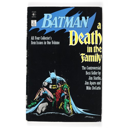 166 - Batman: A Death In The Family book by Jim Starlin, Jim Aparo and Mike DeCarlo.