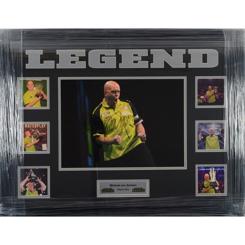 198 - Darts Memorabilia - A signed photo of world champion Michael 