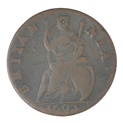 53 - William and Mary, Copper Farthing - 1694 (S3453) - Fine