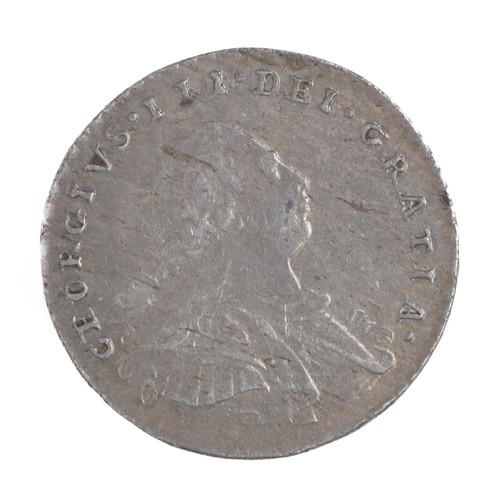 62 - George III, Maundy Penny. 1800 Older laurel bust (S3761). GF