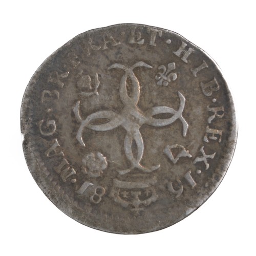 52 - Charles II, Maundy Fourpence. 1681 Four interlocking crowns reverse. (S3384) Fine - off centre strik... 