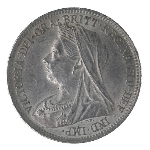 95 - Victoria, Sixpence. 1901 (S3941) GEF/AUNC